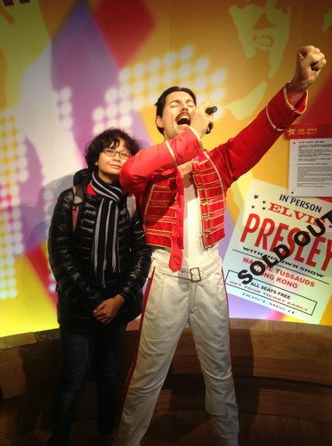 Foto yang ini dikirim ke yang sedang berada di Chiba buat laporan.