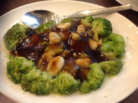 Brokoli siram scallop