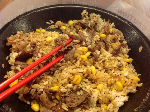 pepper rice siap untuk dimakan.